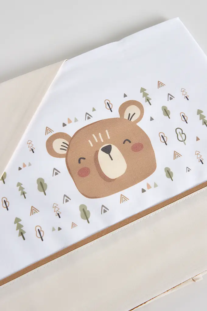 Little Bear Cotton Printed Baby Sheets Set