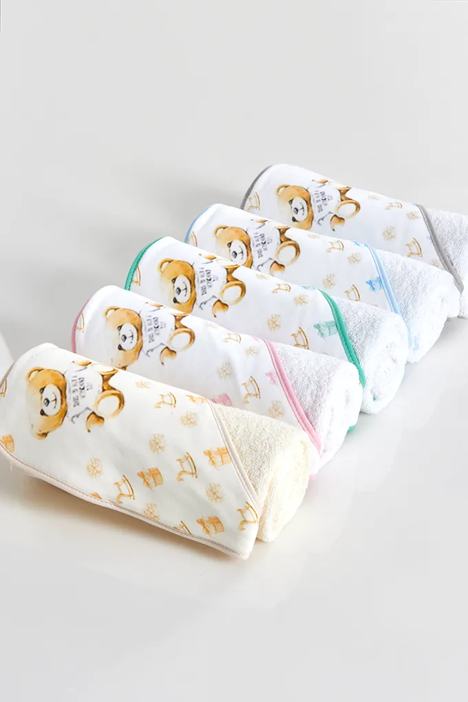 Bear Printed Baby Towel