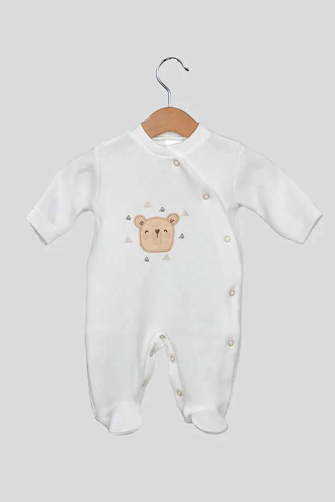 Little Bear Knitted Thermal Babygrow