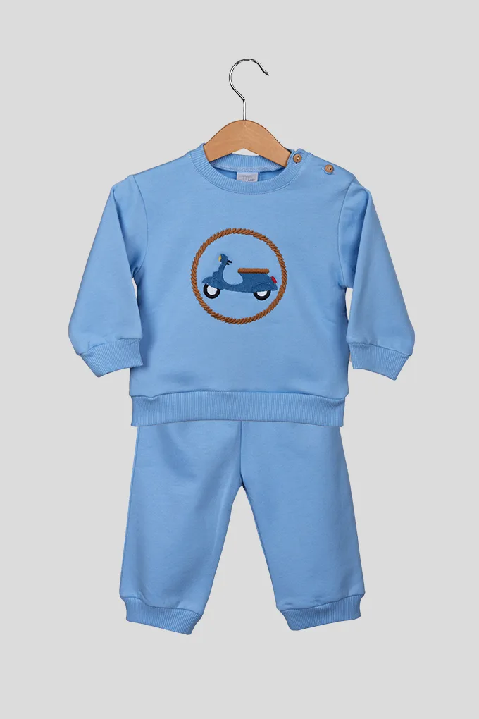 Motorcycle Baby Thermal Boy Tracksuit