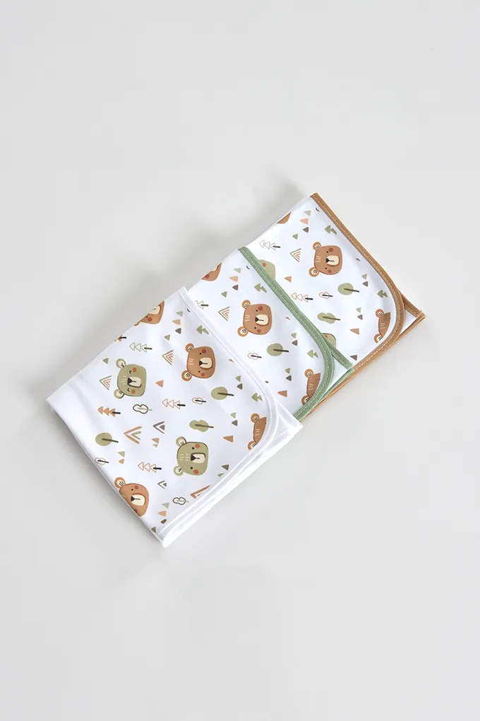 Little Bear/2 Printed Burp Cloth