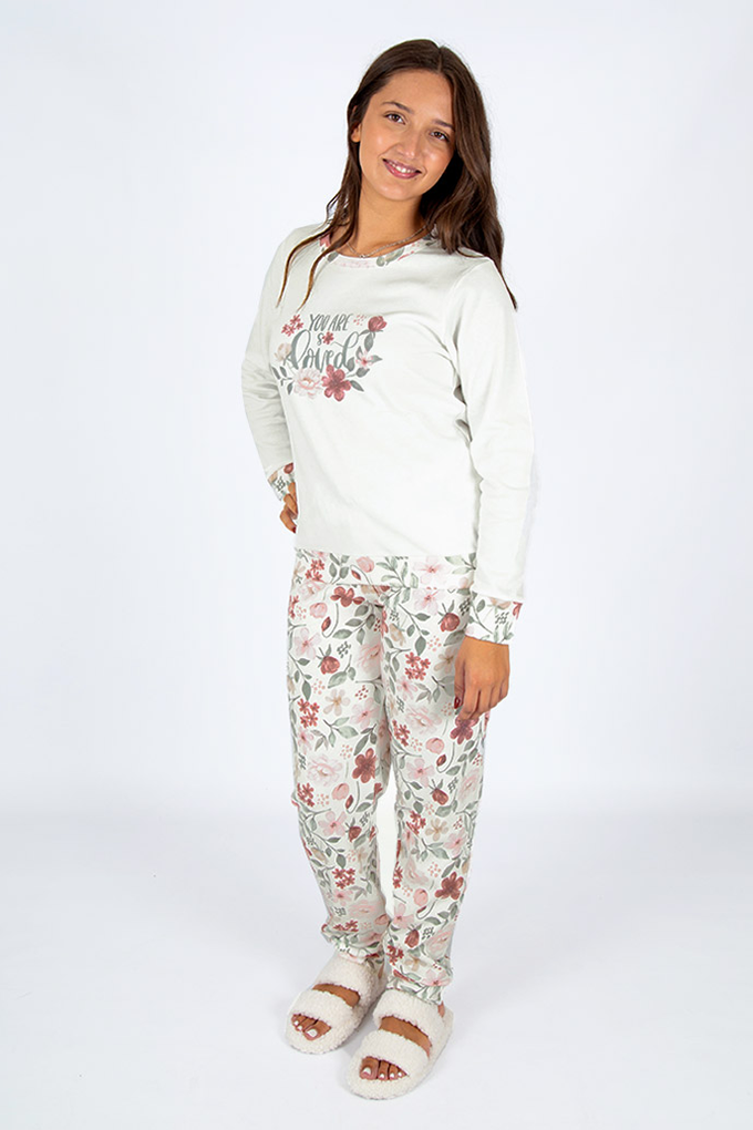 You are so Loved Woman Thermal Printed Pyjama Set