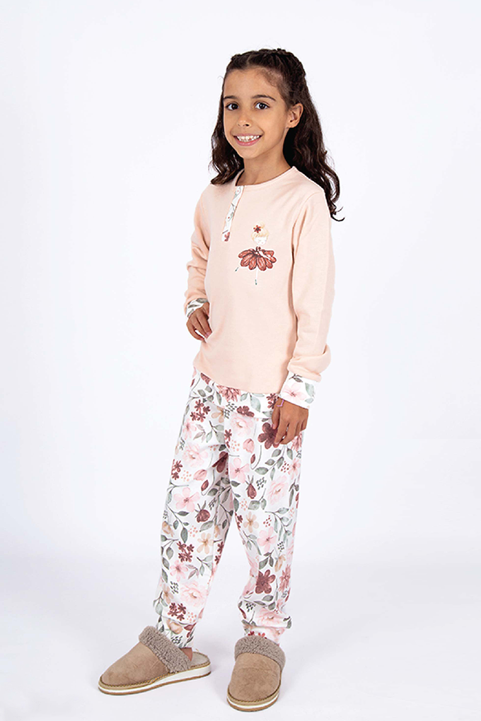 Ballerina Girl Thermal Printed Pyjama Set