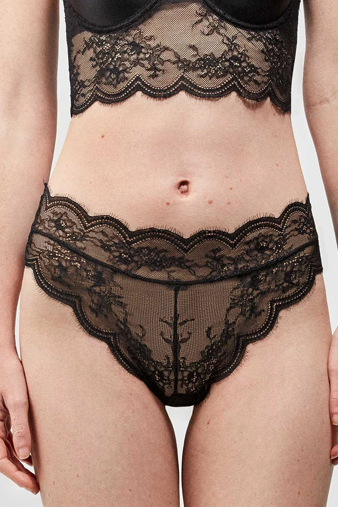 2/10071 Laced Hight Waist Knickers