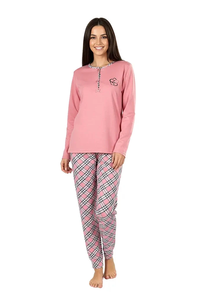 Hearts Woman Thermal Printed Pyjama Set