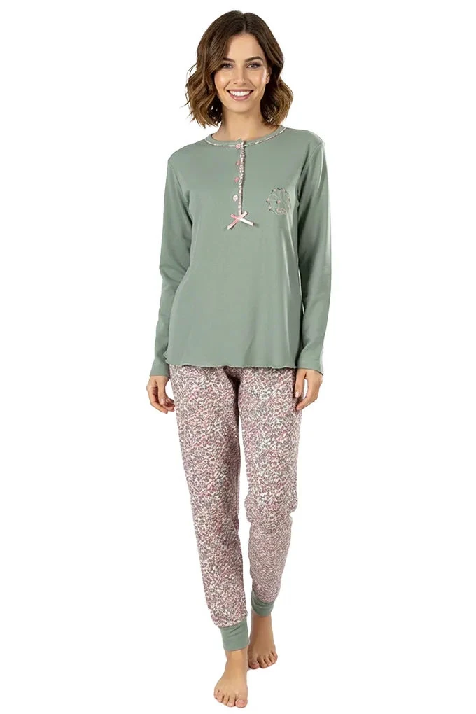 3072 Woman Thermal Printed Pyjama Set