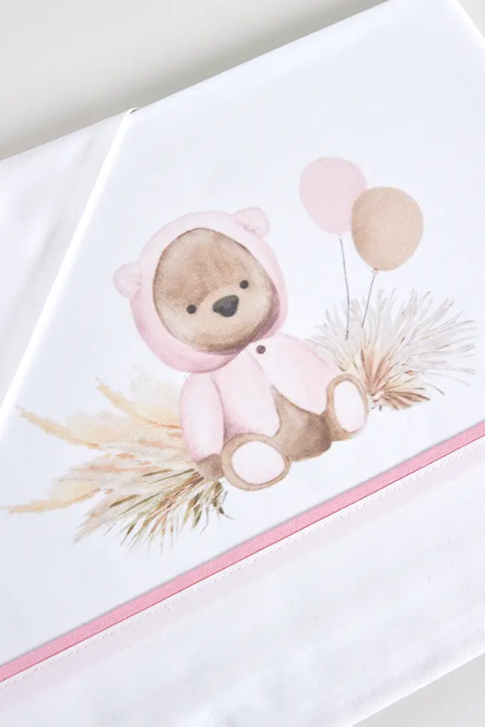 Bear in Autumn Cotton Printed Baby Sheets Set