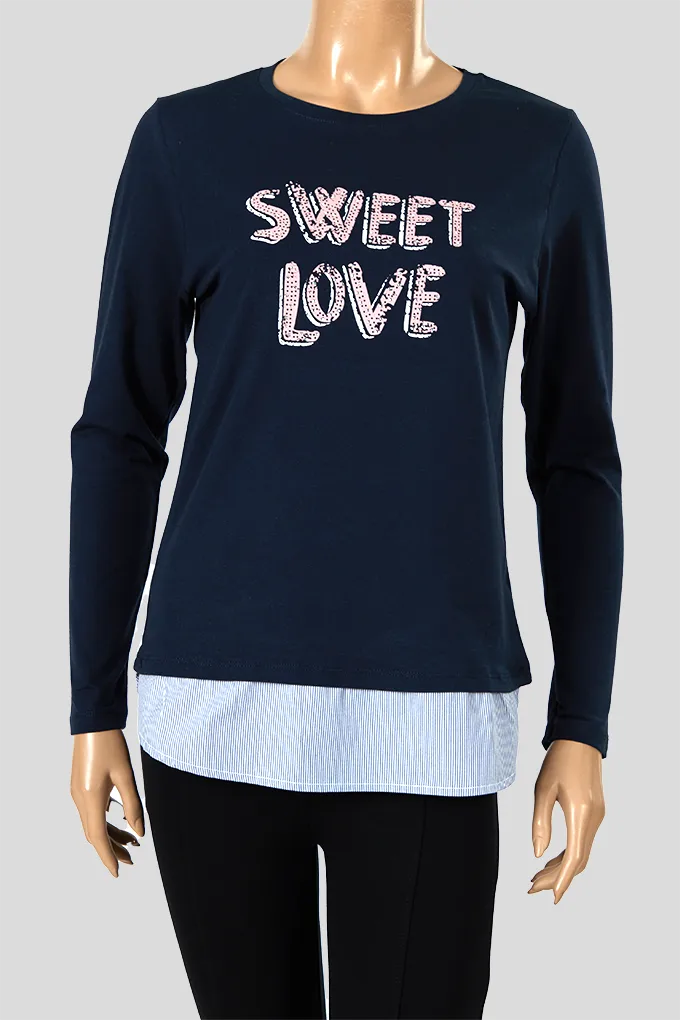 Camisola Esatmpada c/ Camisa Senhora Sweet Love