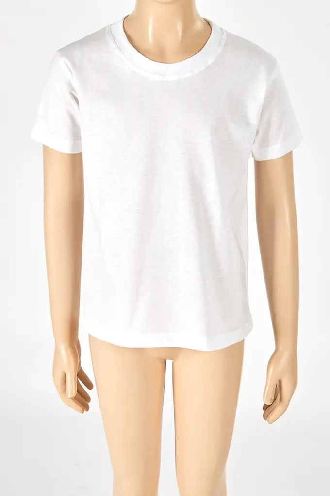 Children White Plain T-shirt