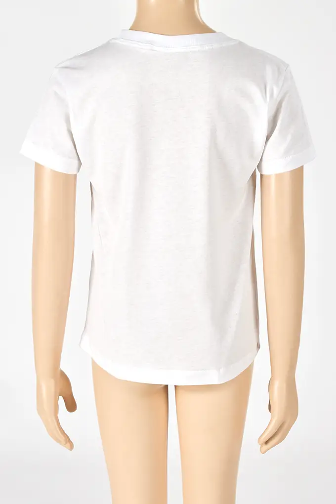 Children White Plain T-shirt