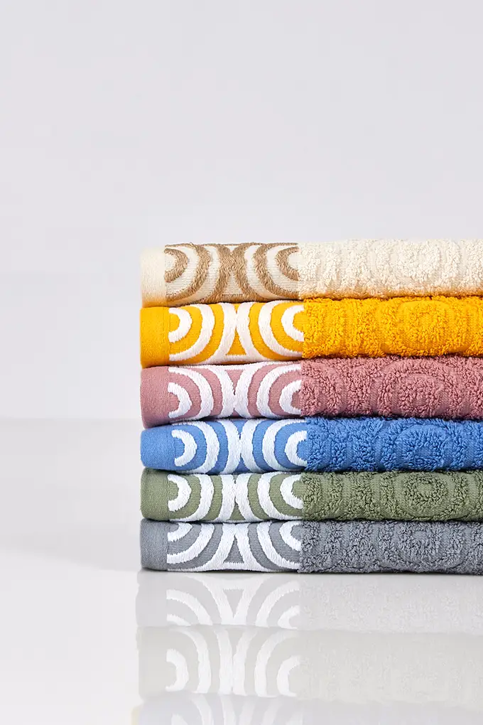 Circulos Jacquard Terry Hand Towels