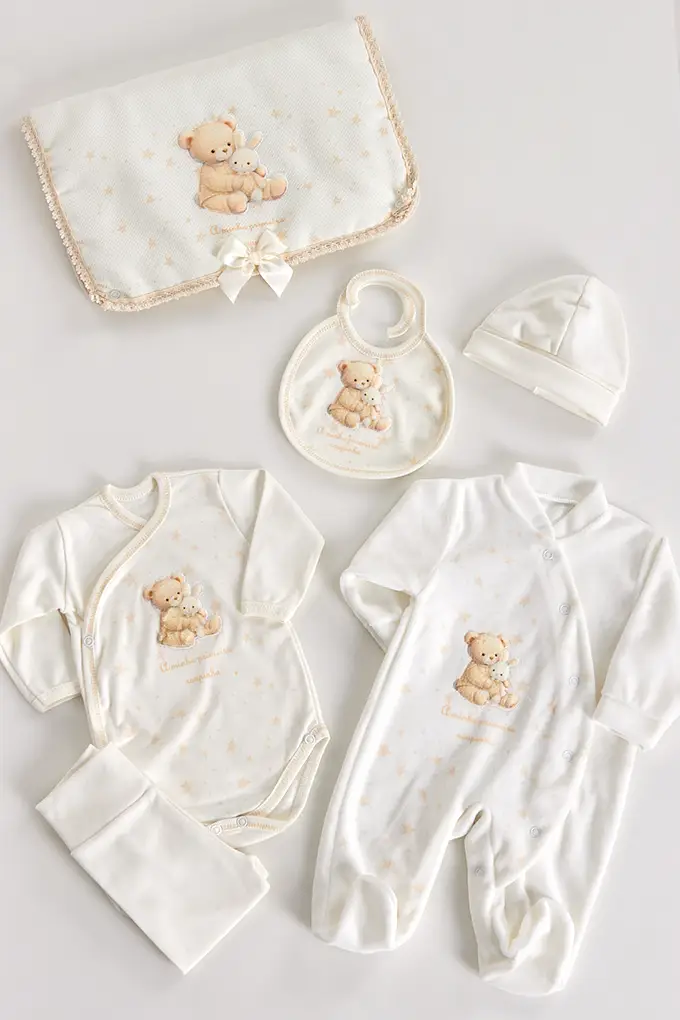 Stars Bear 6 Pieces Baby Set