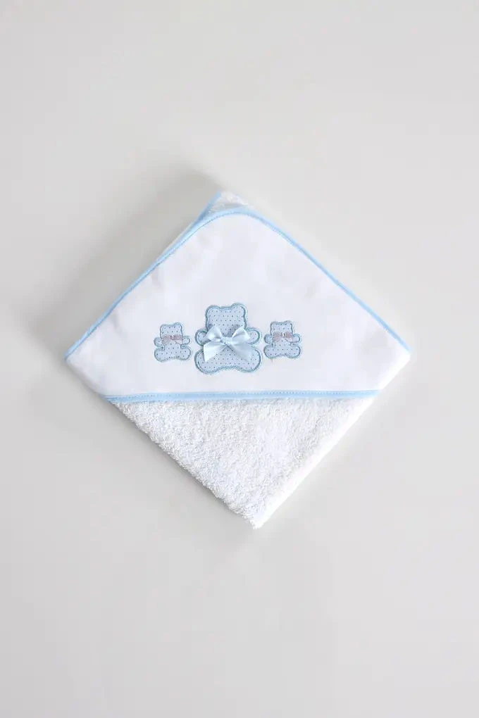 3 Bears Embroidered Baby Towel