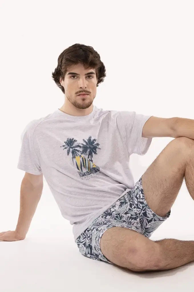 20472 Man Short Sleeve Printed Pyjama Set