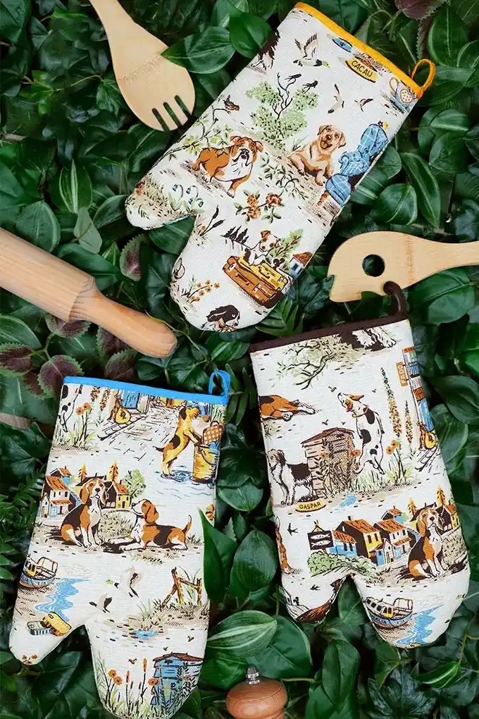 Patudos Printed Twill Kitchen Gloves
