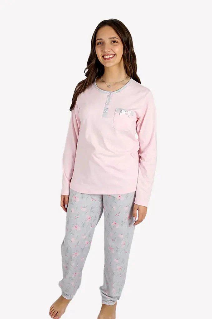 WSW6842 Woman Cotton Printed Pyjama Set