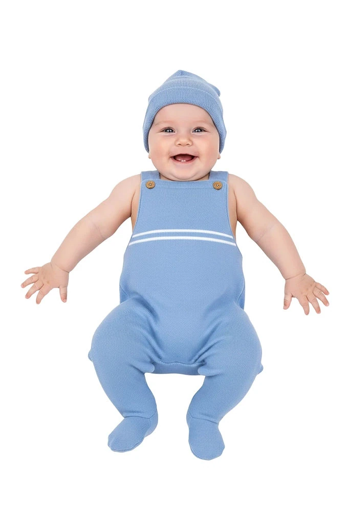 03125T Stripes Punto Romper w/ Beanie