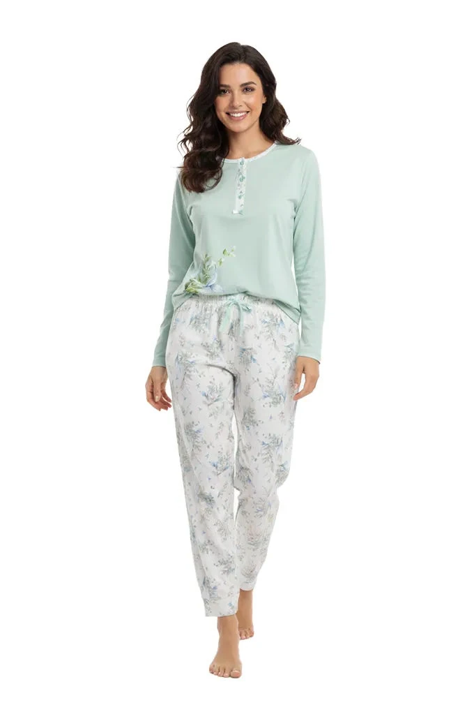 33016 Woman Cotton Printed Pyjama Set