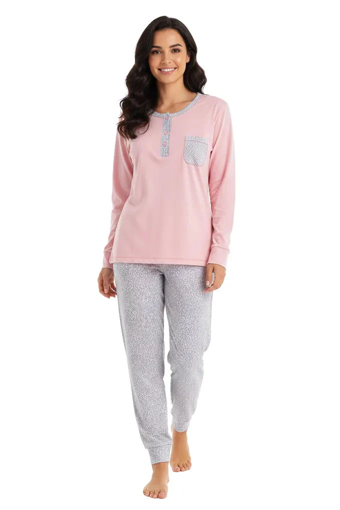 020259 Woman Trigess Pyjama Set with Pocket