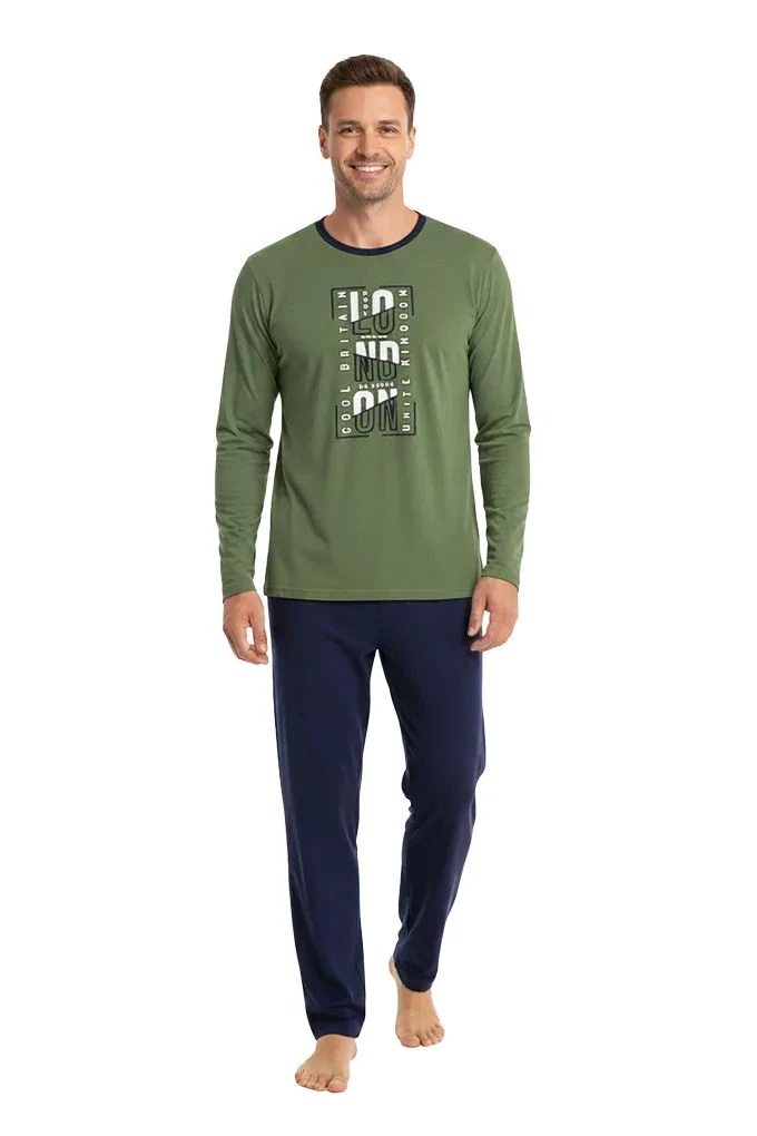 London Man Cotton Printed Pyjama Set