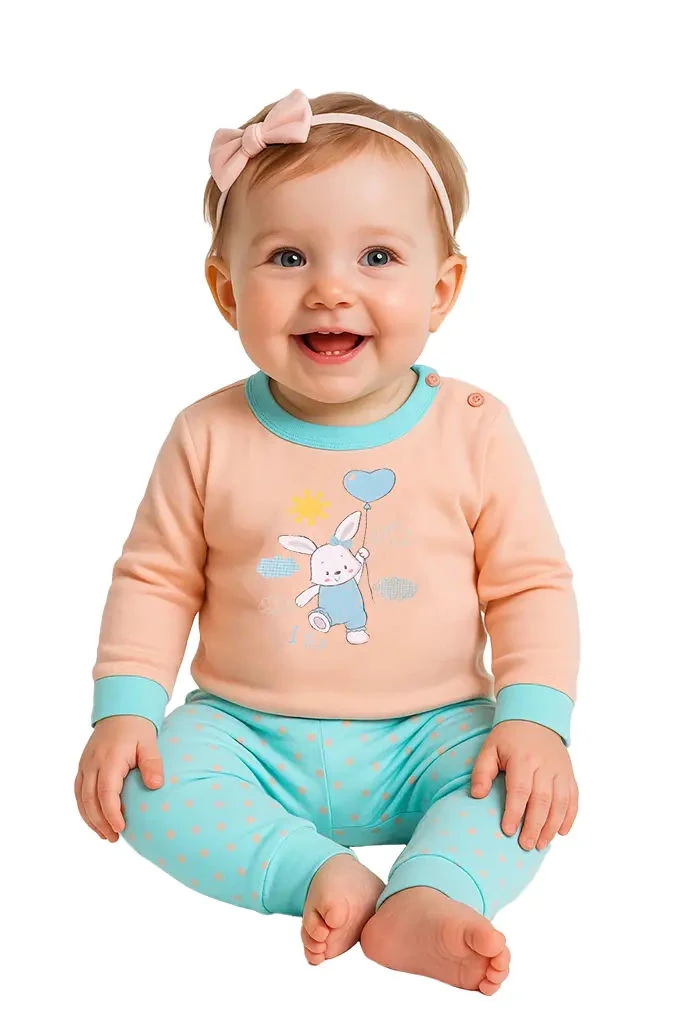 237 Baby Cotton Printed Pyjama Set