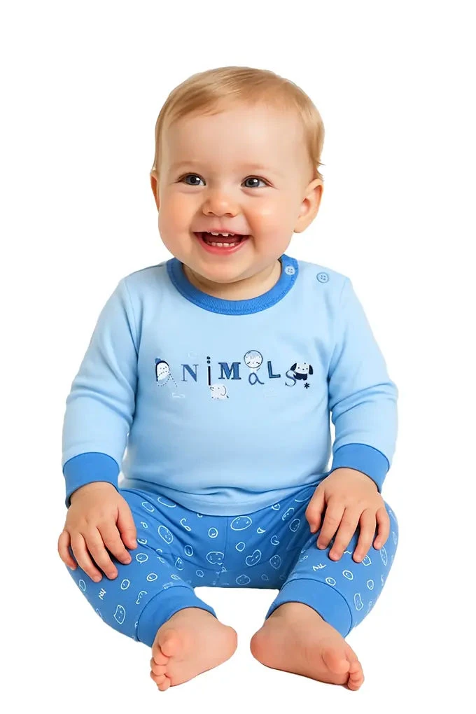 236 Baby Boy Cotton Printed Pyjama Set