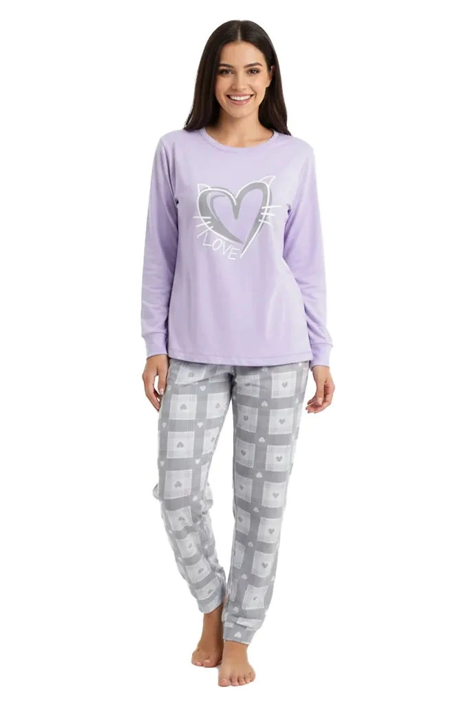 020262 Woman Cotton Printed Pyjama Set