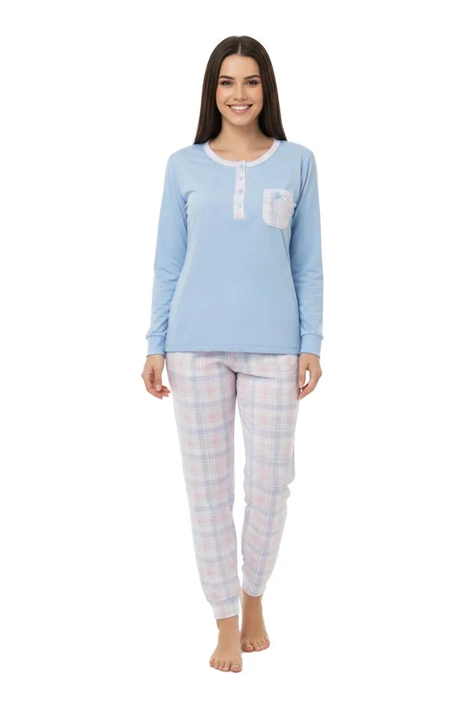 020265 Woman Cotton Printed Pyjama Set