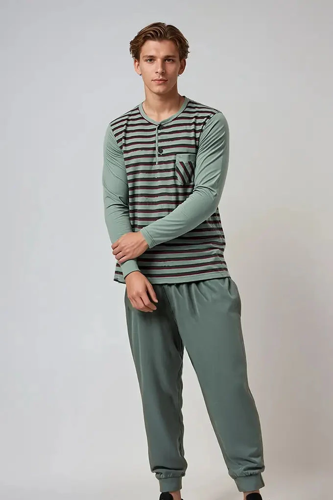4362P Man Printed Cotton Pyjama Set