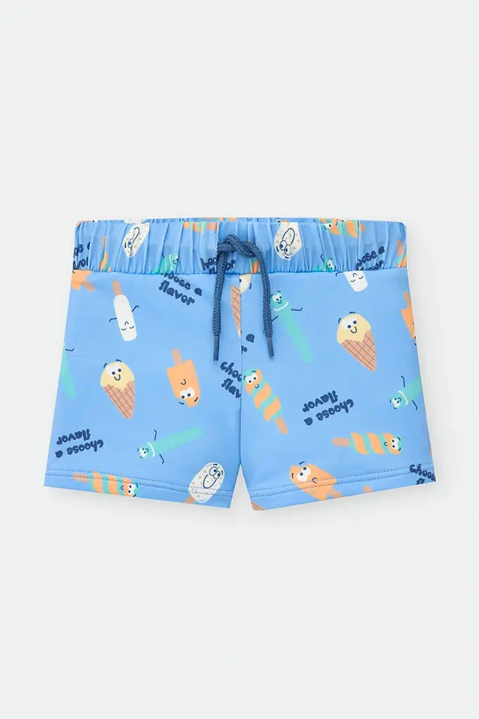 9050/02 Boy Printed Swim Shorts