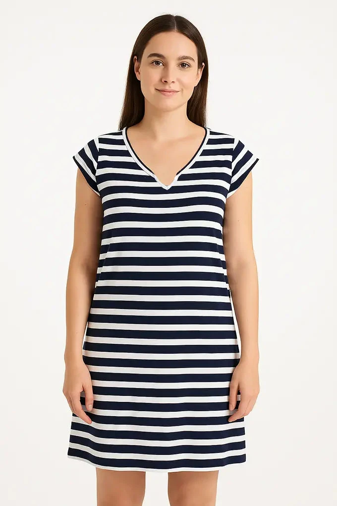 412/3 Woman Printed Dress with Pockets