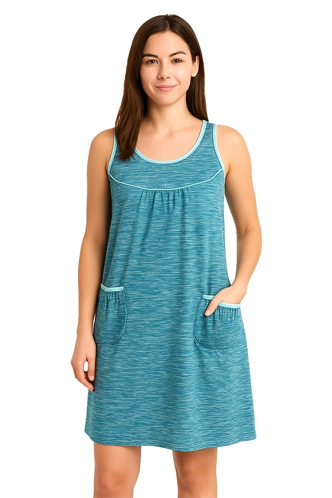410/2 Woman Printed Dress with Pockets