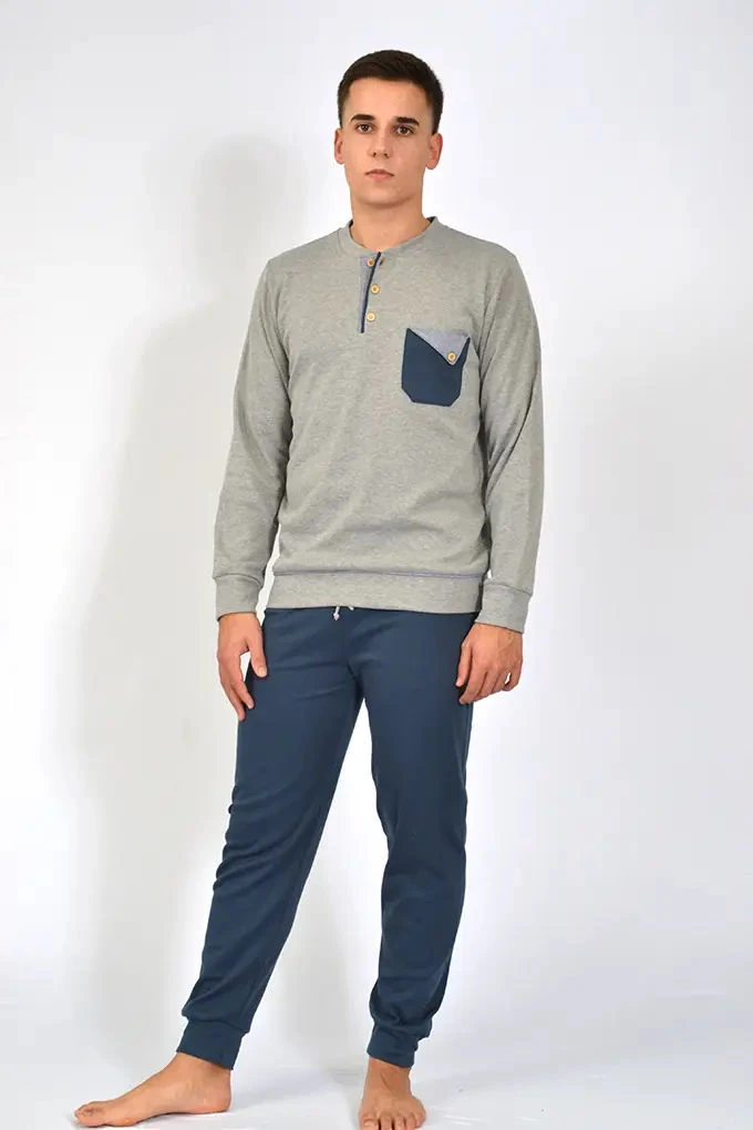 MS4813 Man Thermal Pyjama Set with Pocket