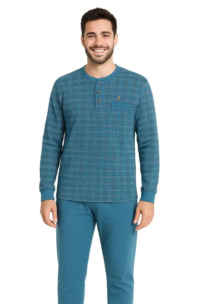 34001 Man Thermal Printed Pyjama Set