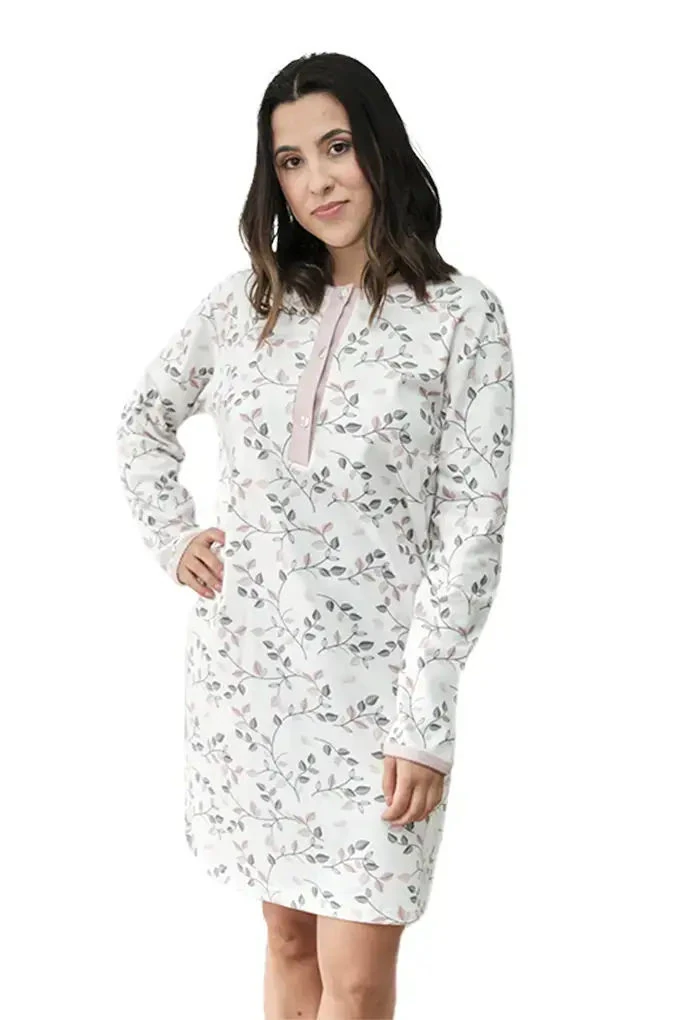 430 Woman Thermal Printed Night Shirt