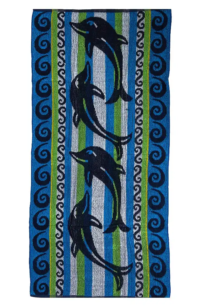 Dolphins Printed Beach Towel