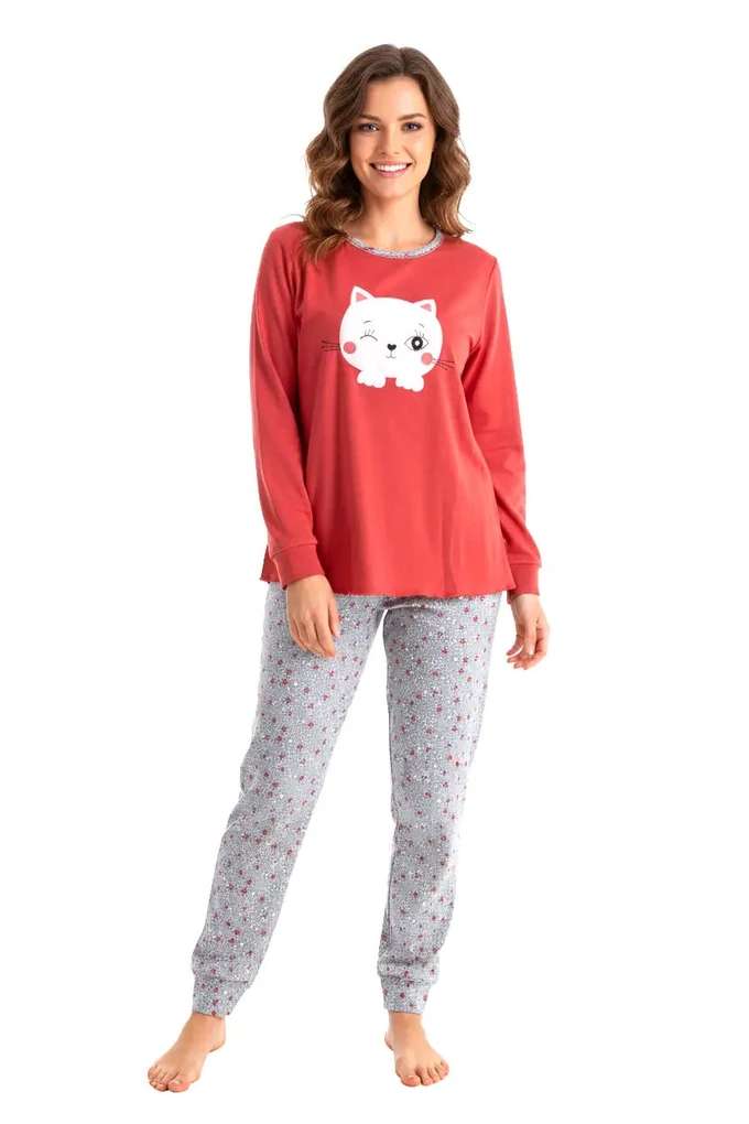 003058 Woman Thermal Printed Pyjama Set