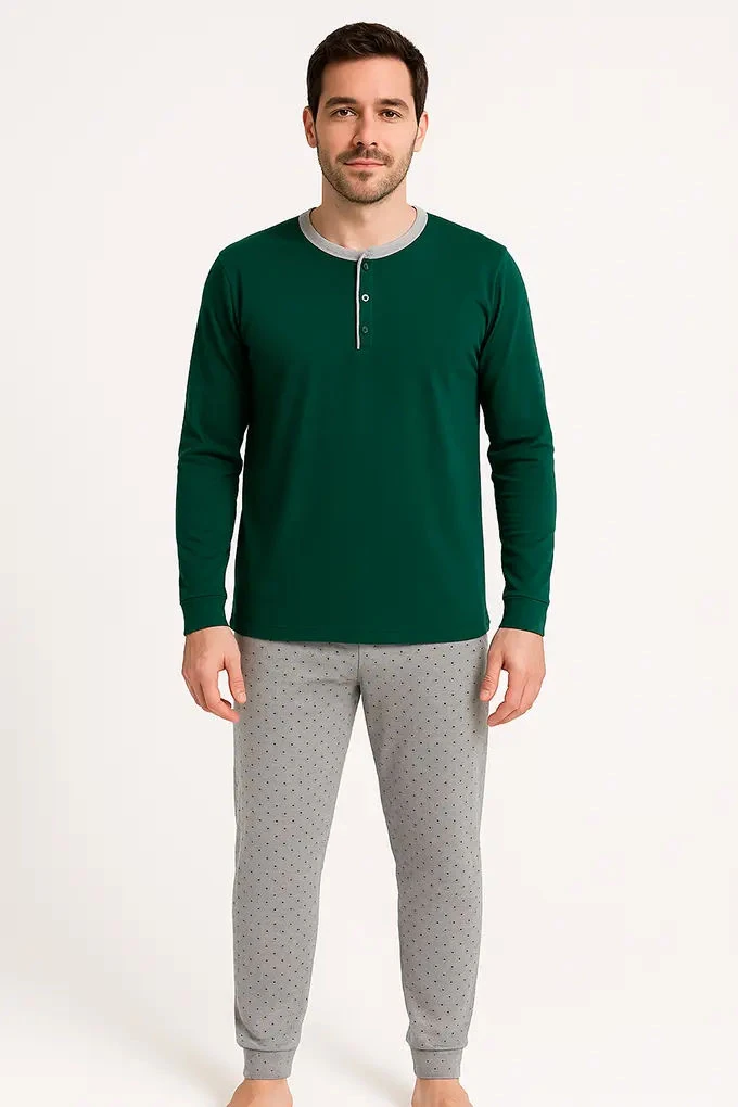 020282 Man Thermal Printed Pyjama Set