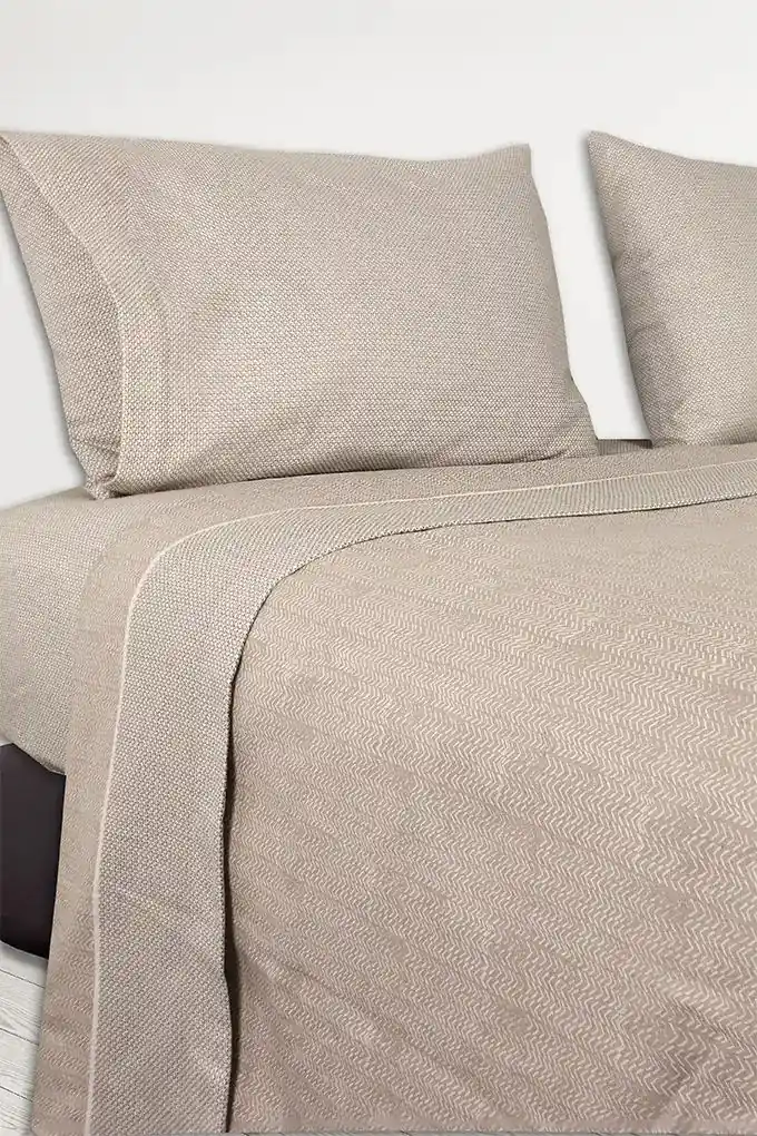 Requinte Printed Flannel Sheets Set w/ fitted sheet