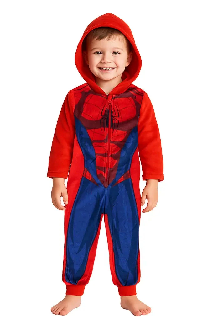Spider Man Boy Coral Romper