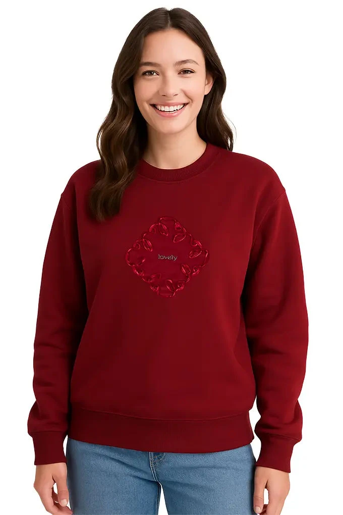 2458 Lovely Thermal Embroidered Sweater