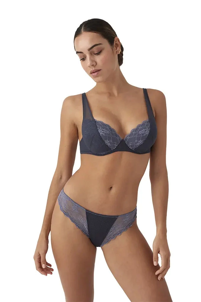 Z14700 B Cup Brazilian Knickers Push-Up Underwear Set