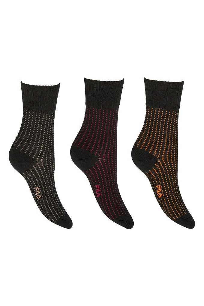 F6138 Girl Printed Socks Pack 3