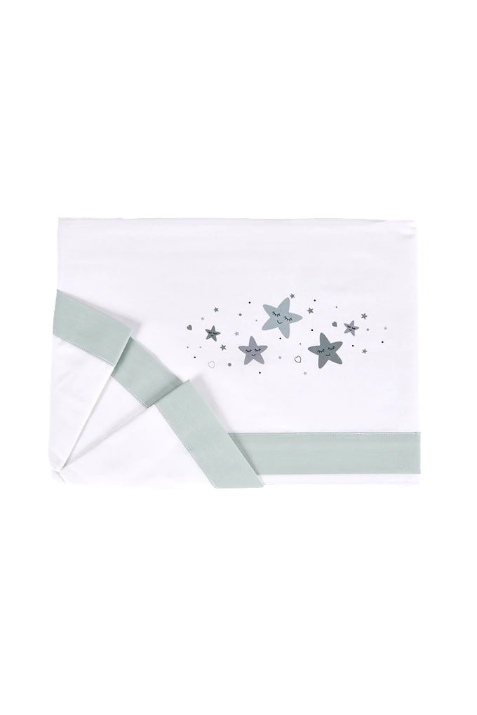 Little Stars Cotton Printed Baby Sheets Set