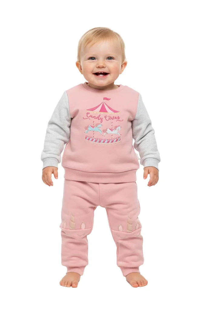25432 Girl Thermal Printed Baby Set
