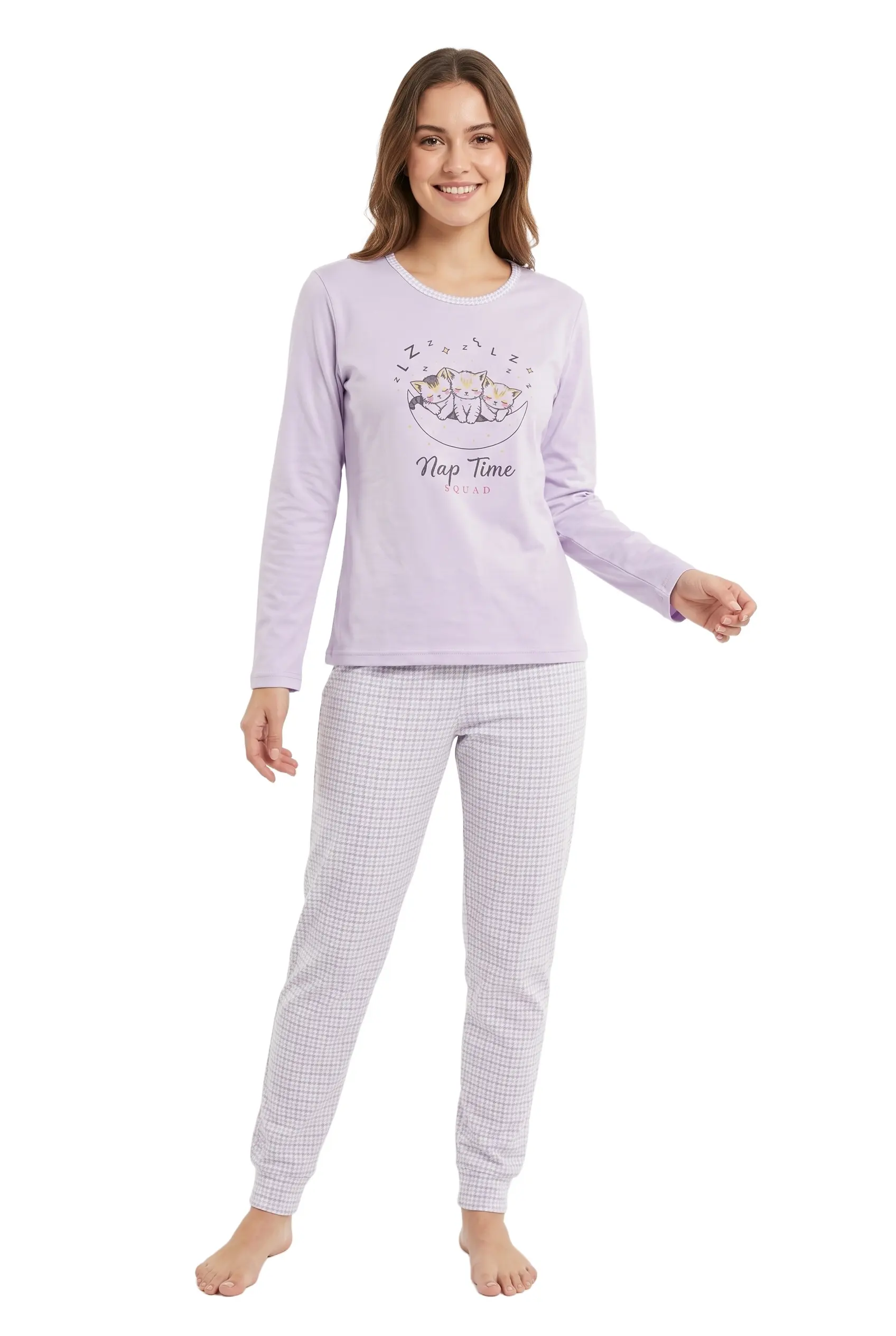 202/J Woman Thermal Assorted Printed Pyjama Set