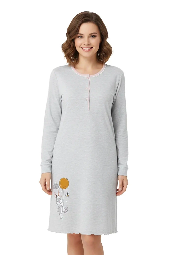 274 Woman Thermal Printed Night Shirt