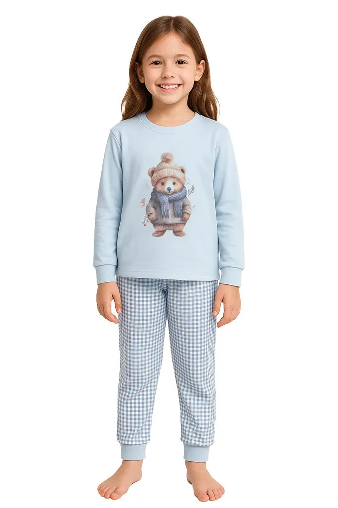 410 Girl Thermal Printed Pyjama Set