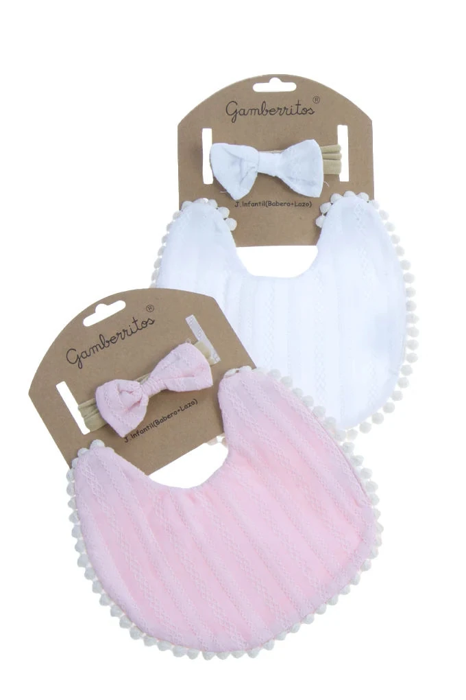 10753 Hair Bow + Bib