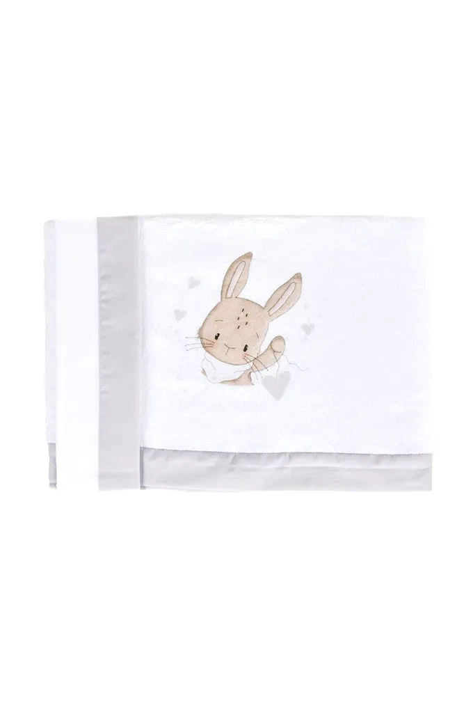 Mischievous Rabbit Coral Printed Baby Sheets Set